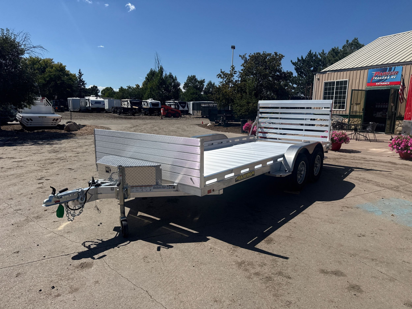 New 2026 Aluma 8016TA-EL-R-TG-RTD Utility Trailer