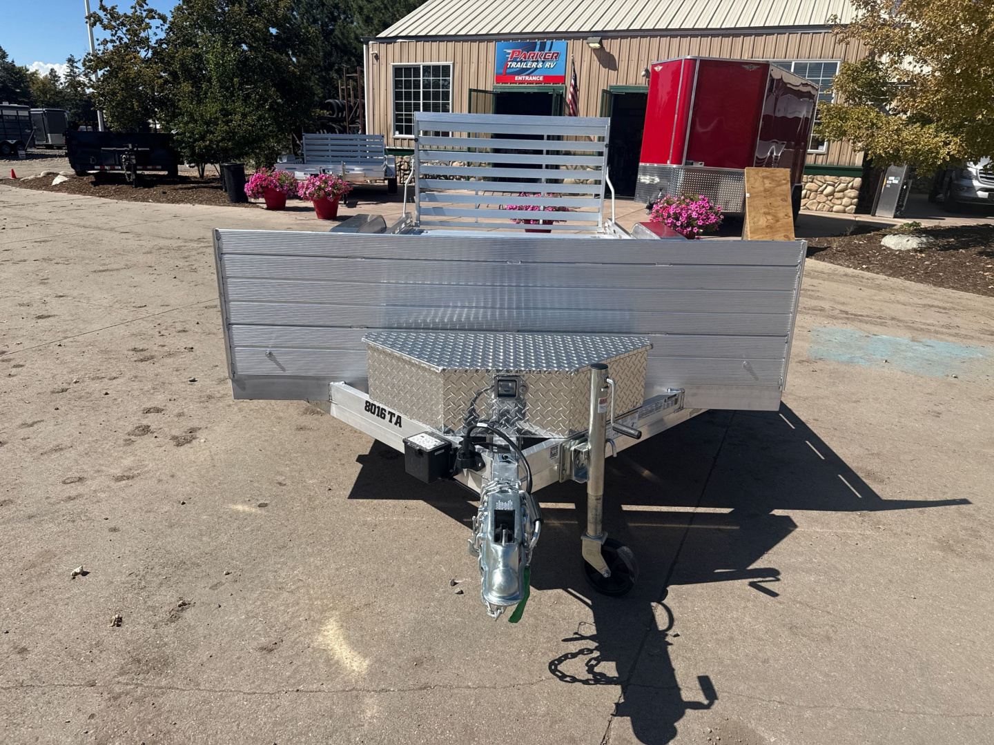 New 2026 Aluma 8016TA-EL-R-TG-RTD Utility Trailer
