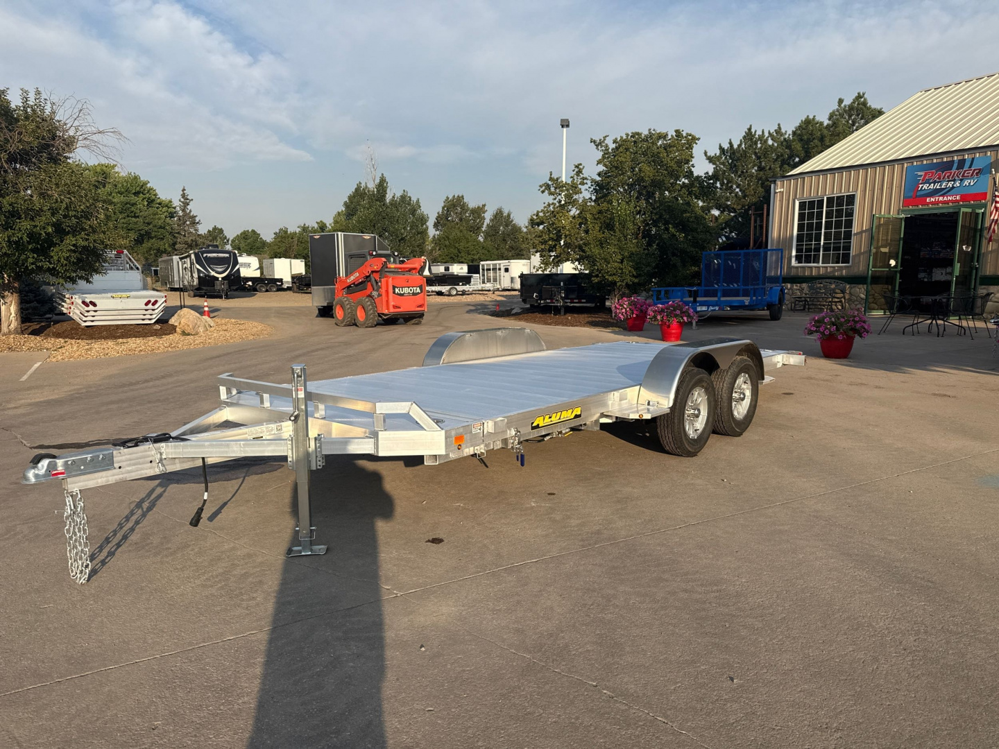 New 2026 Aluma 8216TILT-TA-EL-RTD Flatbed Trailer