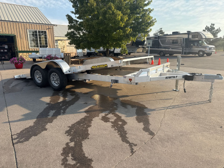 New 2026 Aluma 8216TILT-TA-EL-RTD Flatbed Trailer