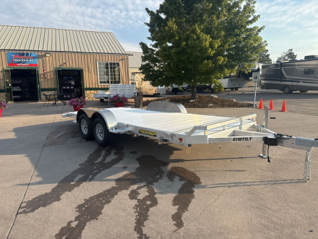 New 2026 Aluma 8216TILT-TA-EL-RTD Flatbed Trailer