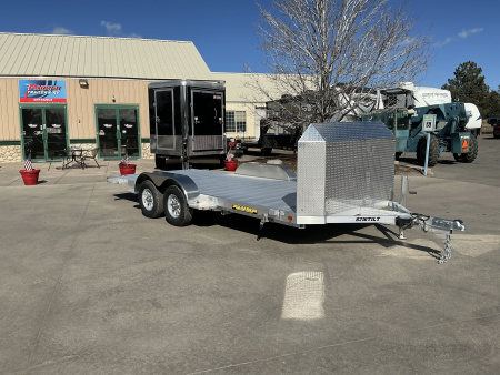 New TILT CAR HAULER w/ROCKGUARD 82  x 14'- 2026 Aluma TILT Flatbed Trailer