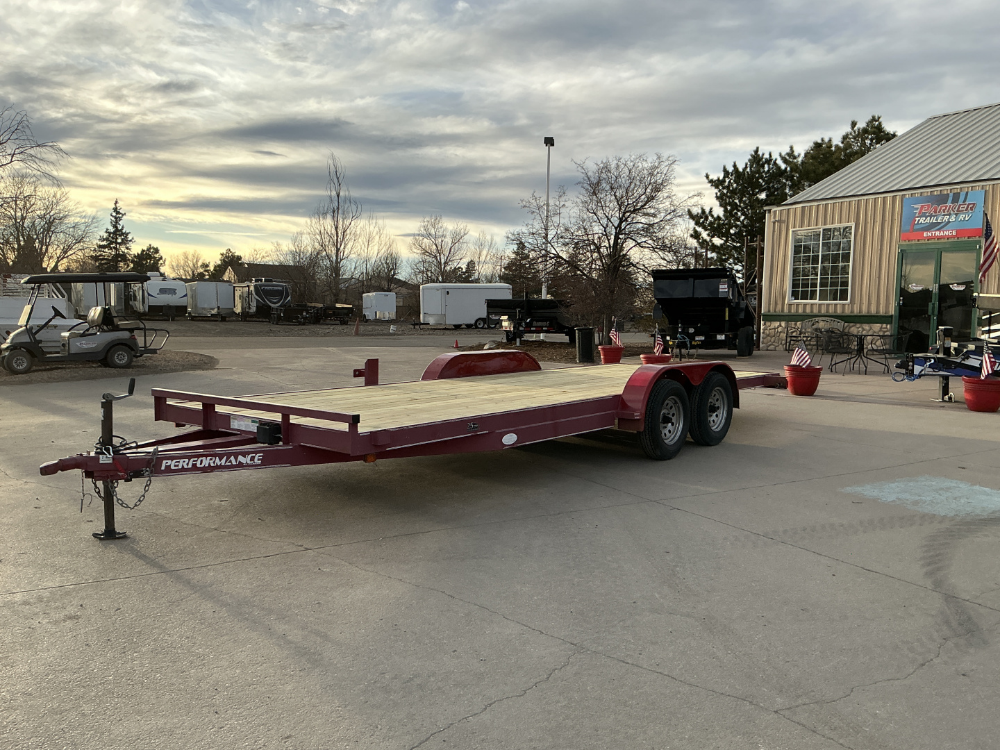 Used 2010 20' Carhauler Flatbed Trailer