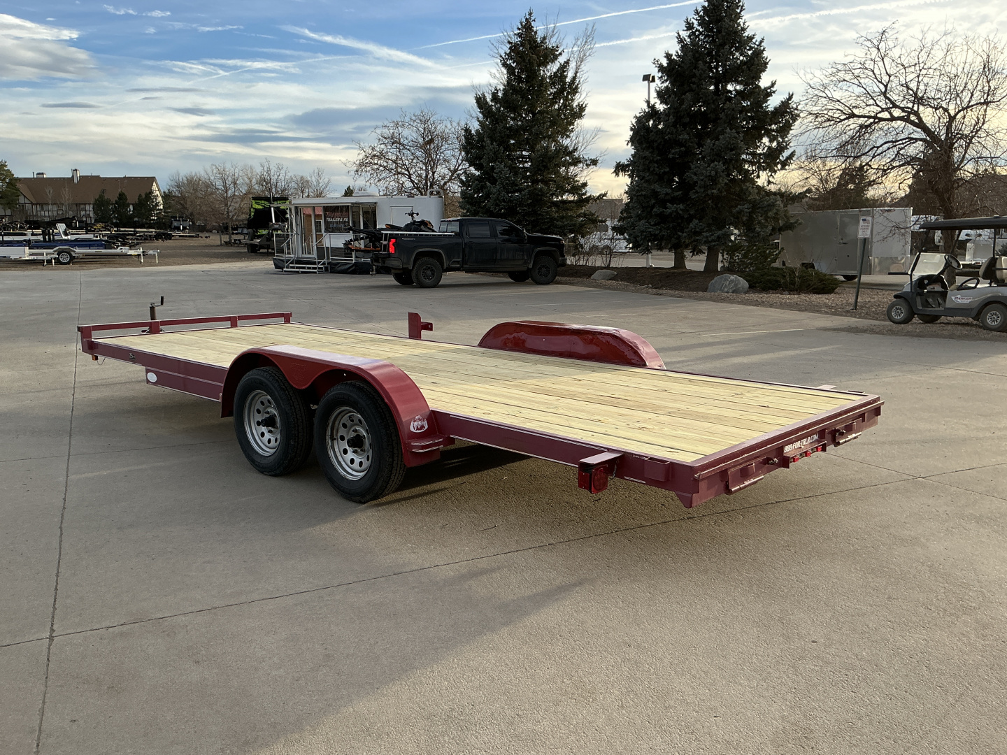 Used 2010 20' Carhauler Flatbed Trailer