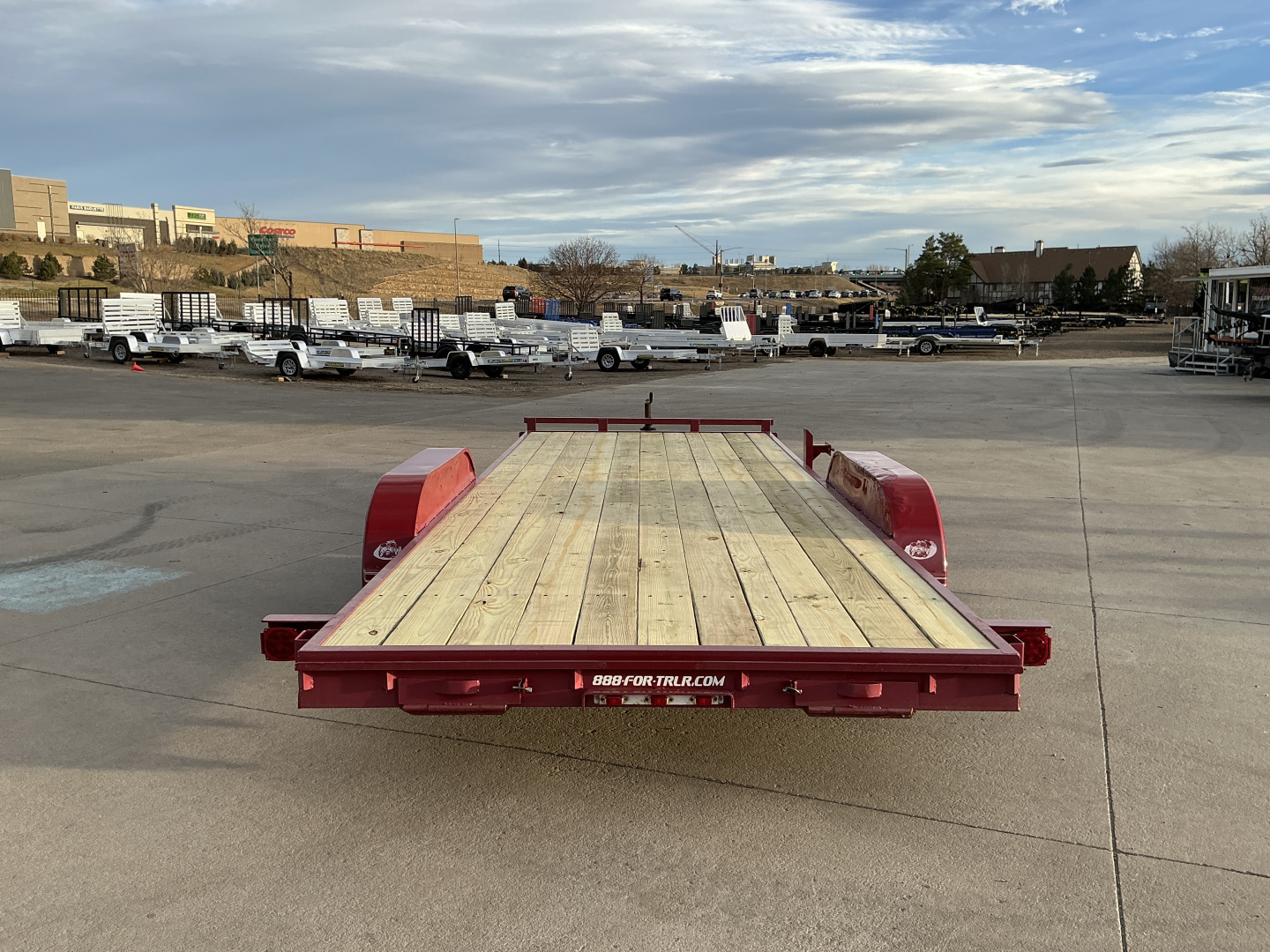 Used 2010 20' Carhauler Flatbed Trailer