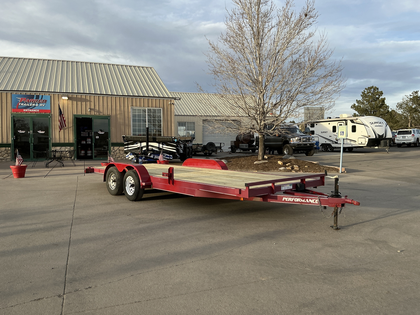 Used 2010 20' Carhauler Flatbed Trailer