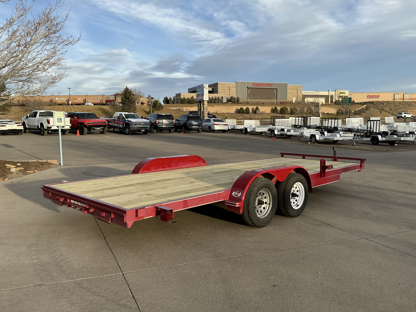 Used 2010 20' Carhauler Flatbed Trailer