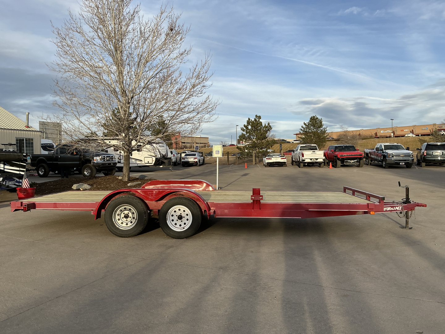 Used 2010 20' Carhauler Flatbed Trailer