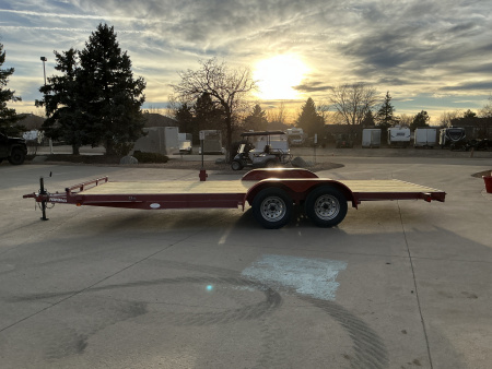 Used 2010 20' Carhauler Flatbed Trailer
