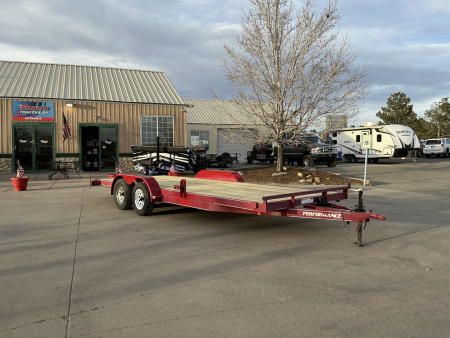 Used 2010 20' Carhauler Flatbed Trailer