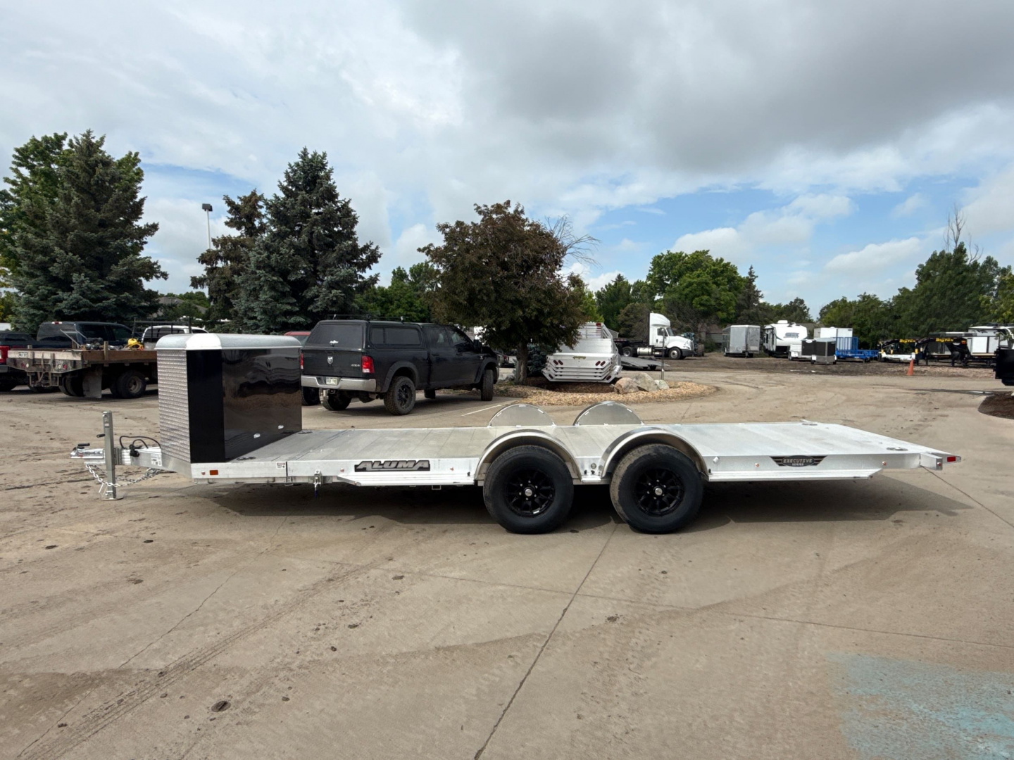 New 2026 Aluma 8218H-XL-TILT-TA-EL- Flatbed Trailer