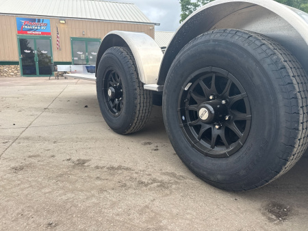 New 2026 Aluma 8218H-XL-TILT-TA-EL- Flatbed Trailer