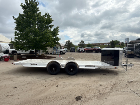 New 2026 Aluma 8218H-XL-TILT-TA-EL- Flatbed Trailer