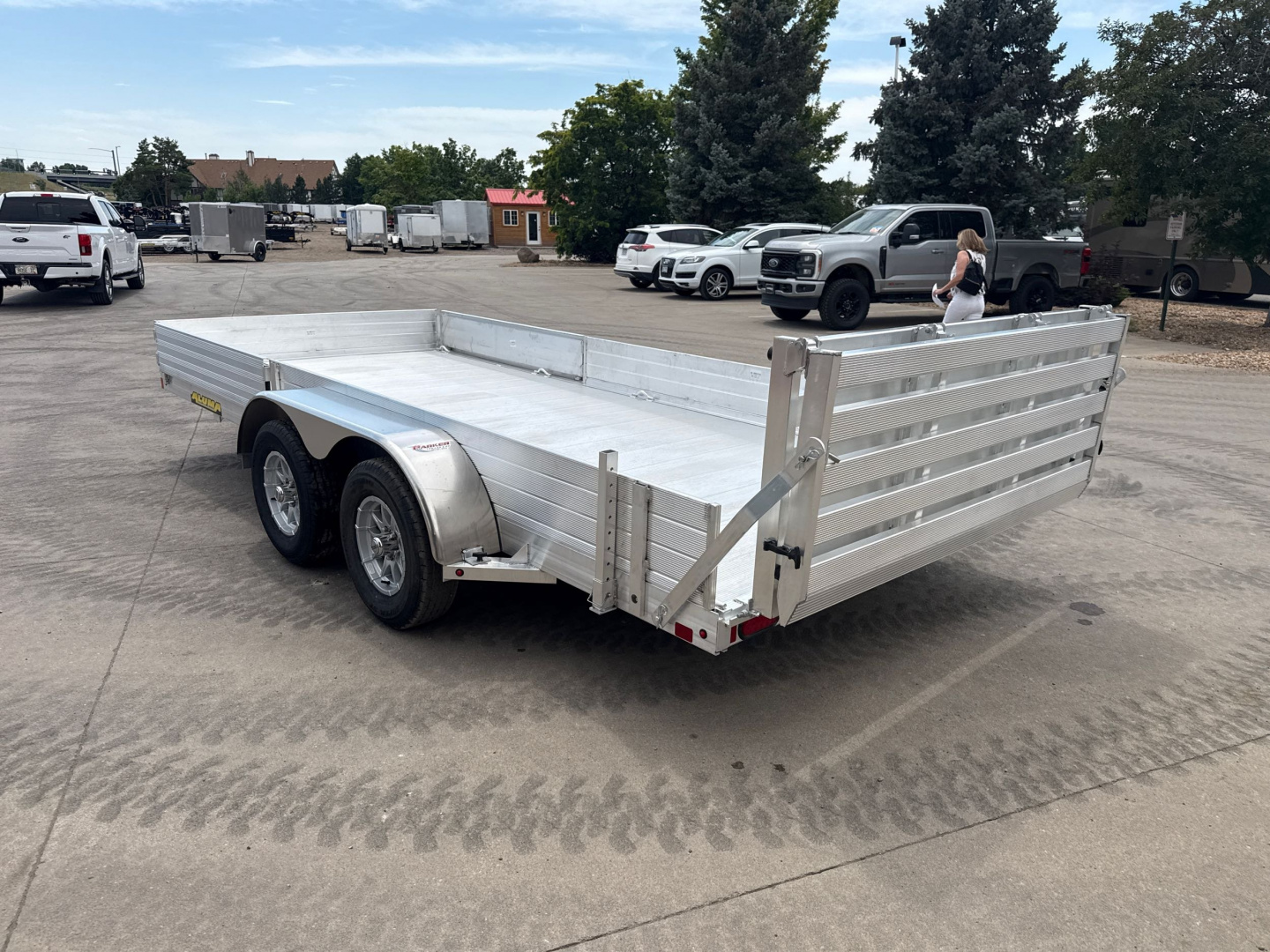 New 2026 Aluma 8116TA-EL-R-BT-SR Utility Trailer