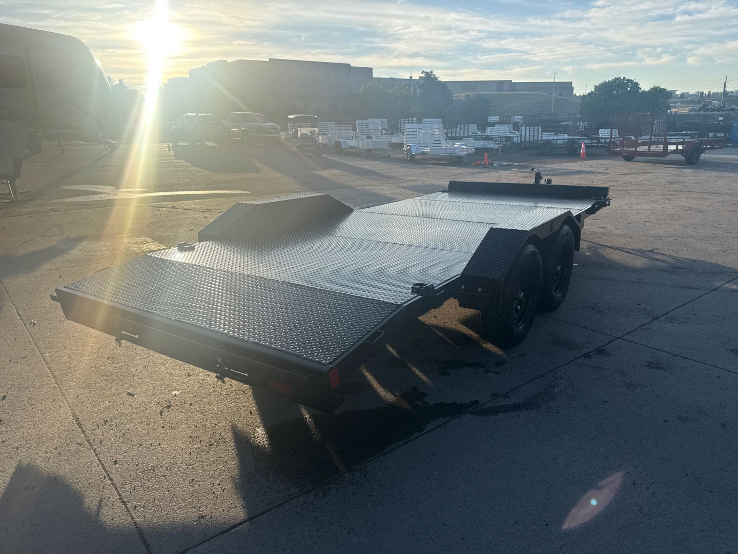 New 2025 Liberty Industries LC7K83X16+2C4SF Flatbed Trailer