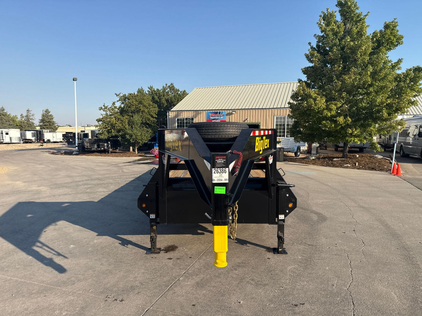 New 2026 Big Tex Trailers 14GN-33D5A-MRBK Flatbed Trailer