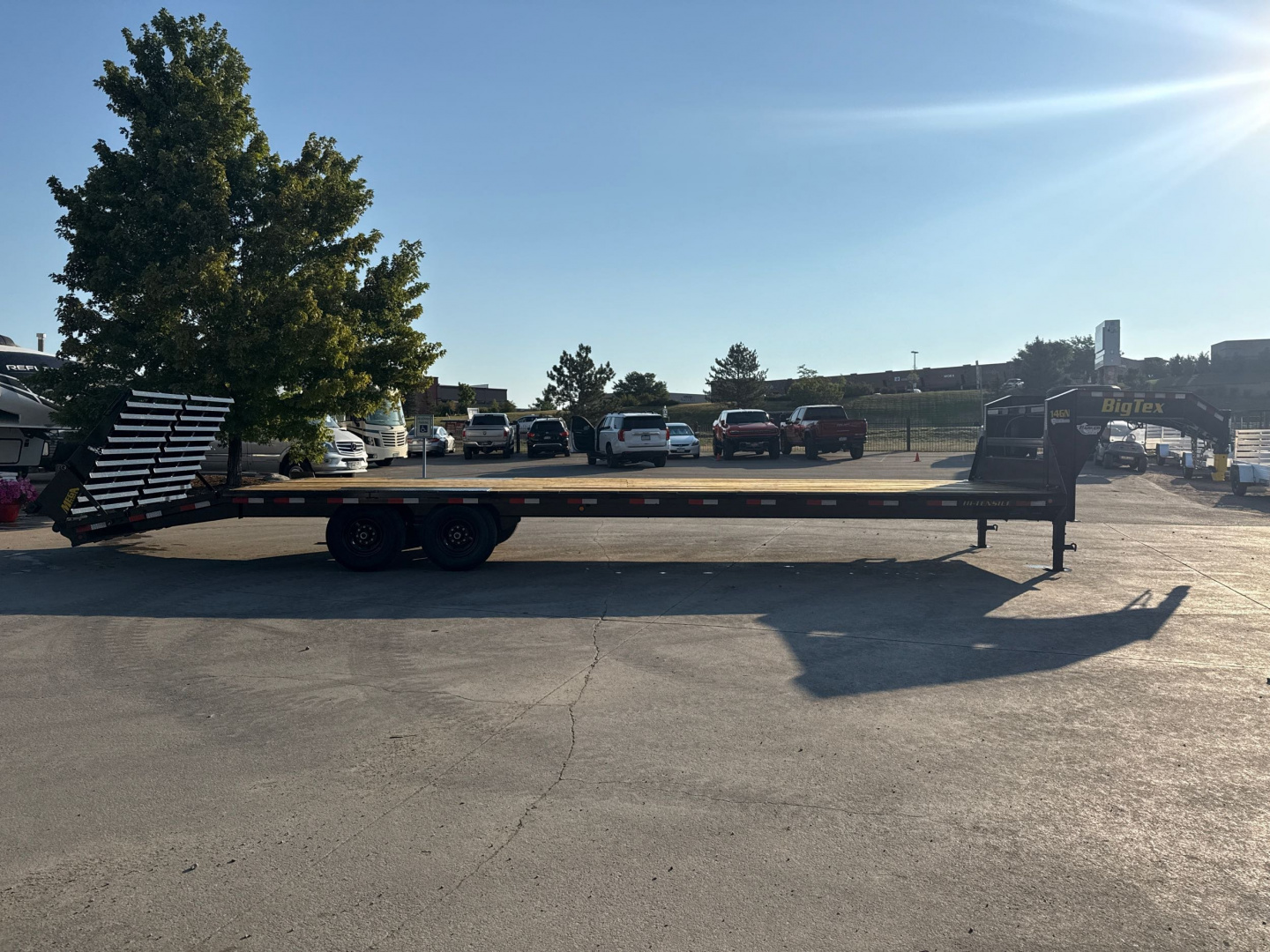 New 2026 Big Tex Trailers 14GN-33D5A-MRBK Flatbed Trailer