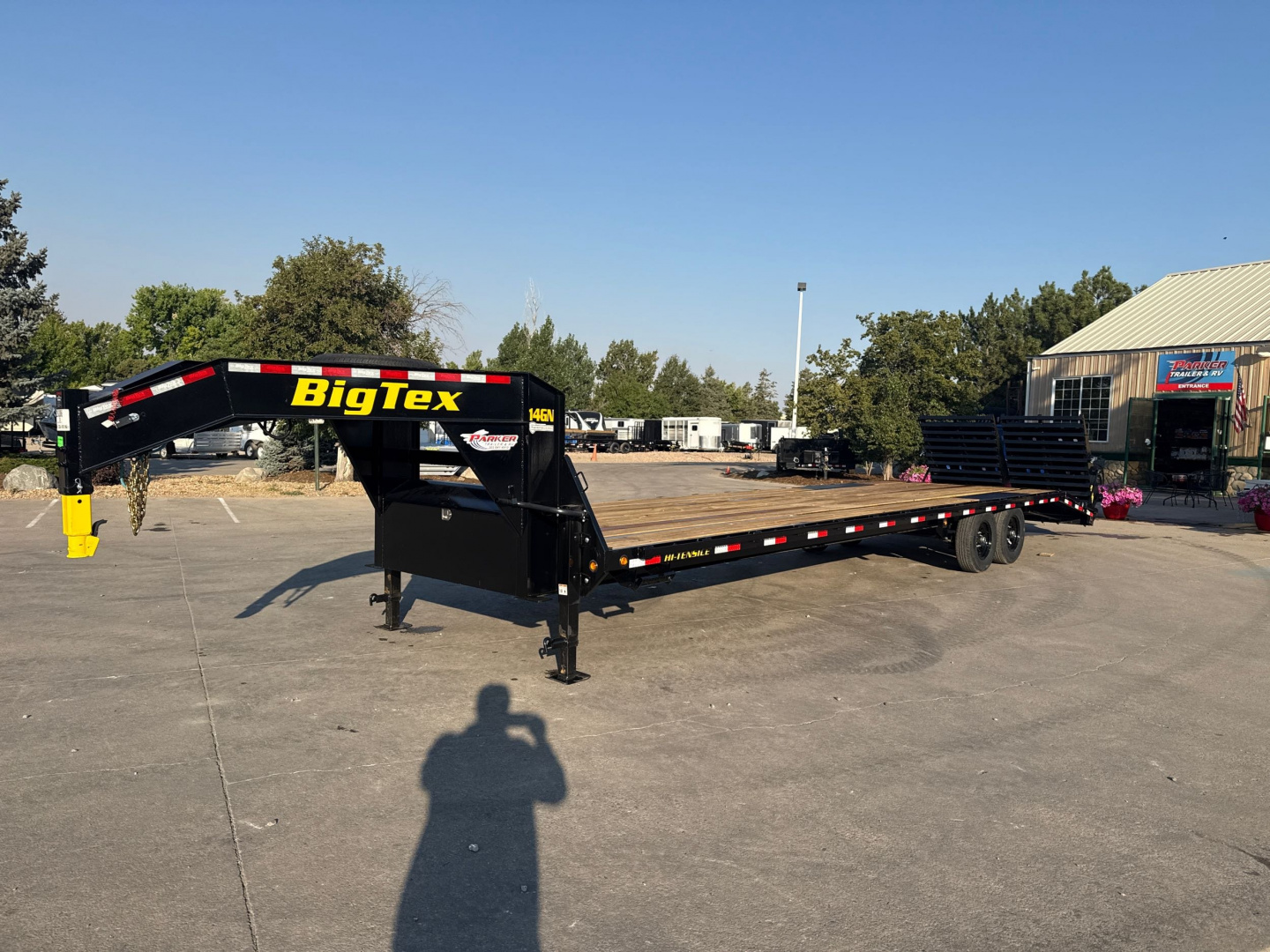 New 2026 Big Tex Trailers 14GN-33D5A-MRBK Flatbed Trailer