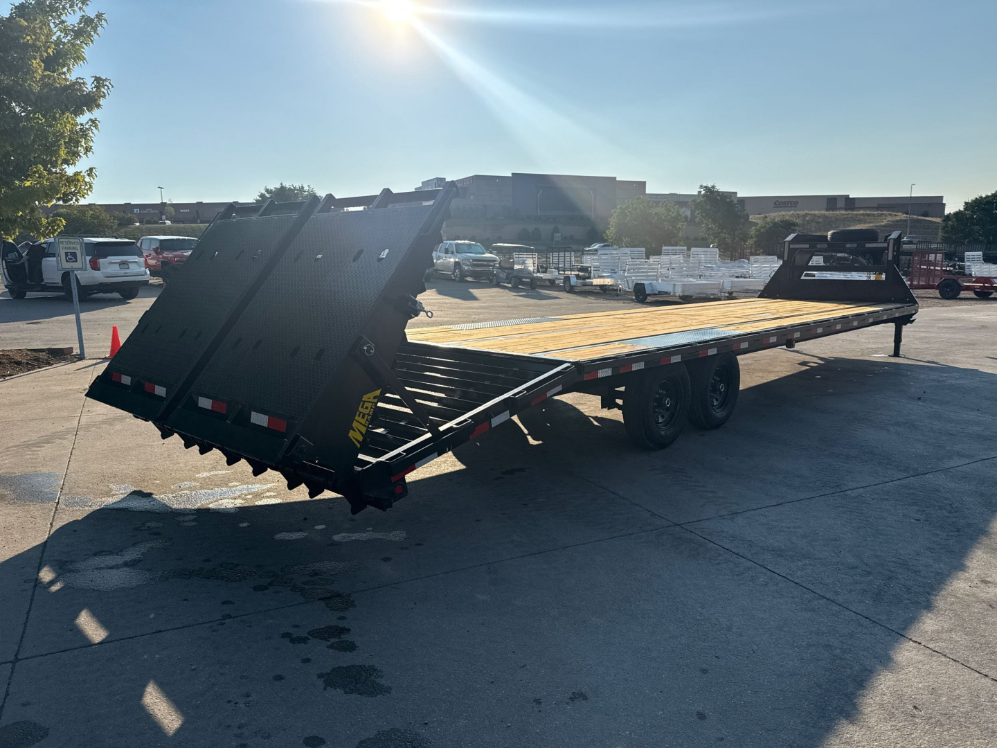 New 2026 Big Tex Trailers 14GN-33D5A-MRBK Flatbed Trailer