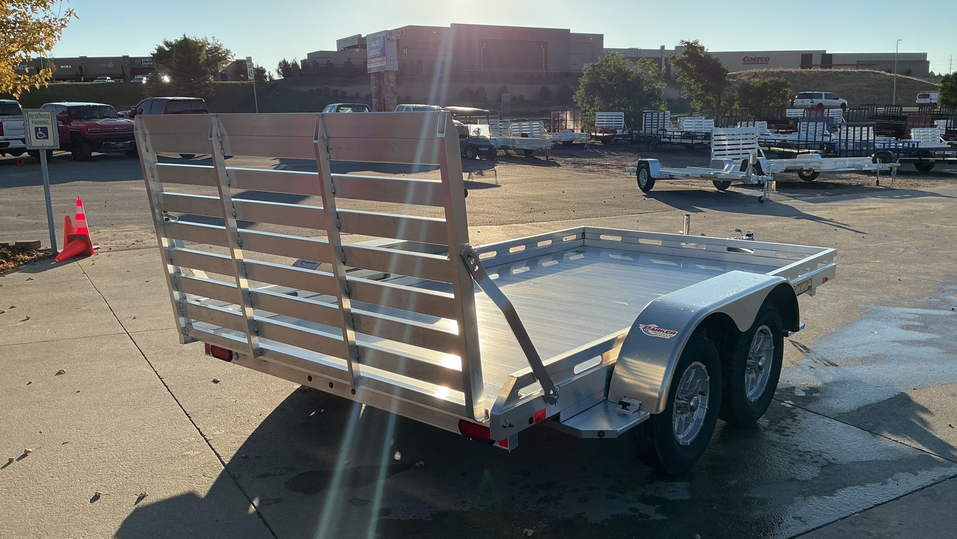 New 2026 Aluma 8012TA-EL-TG-RTD Utility Trailer