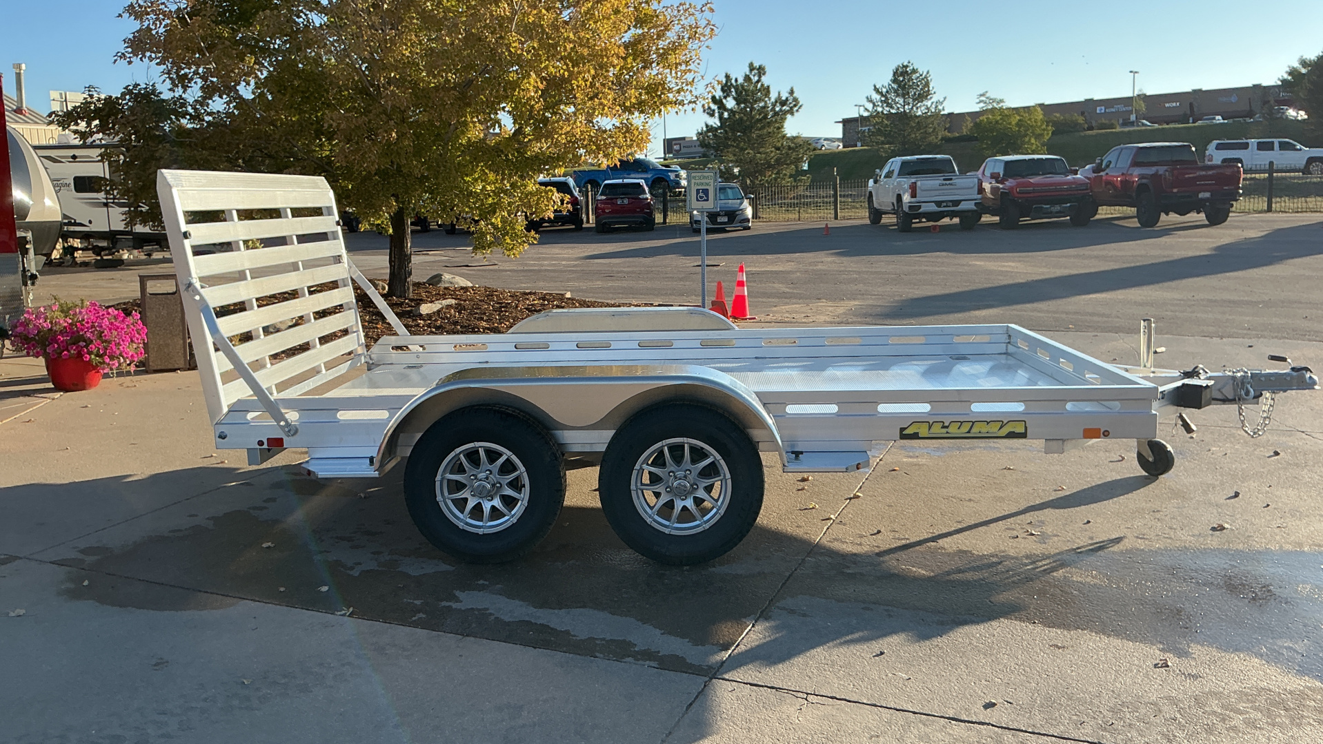 New 2026 Aluma 8012TA-EL-TG-RTD Utility Trailer