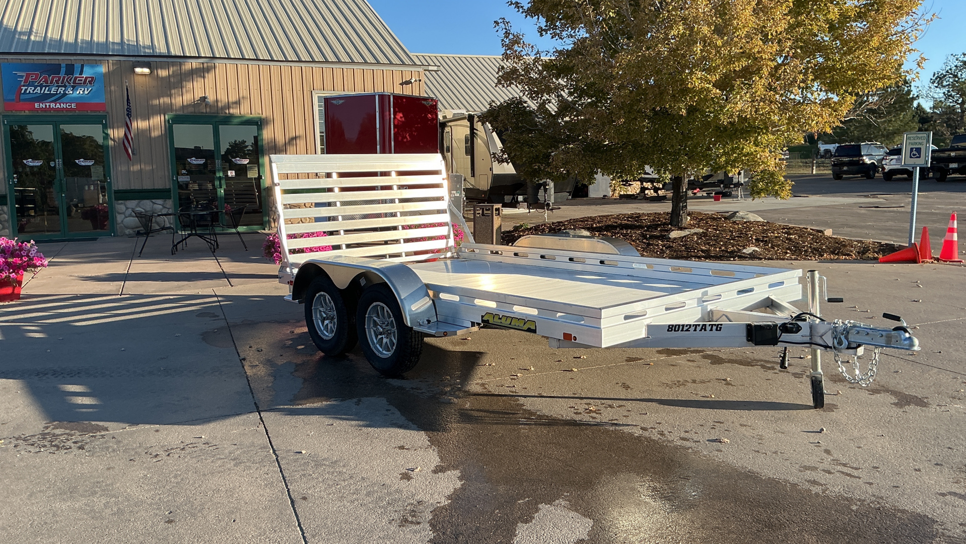 New 2026 Aluma 8012TA-EL-TG-RTD Utility Trailer