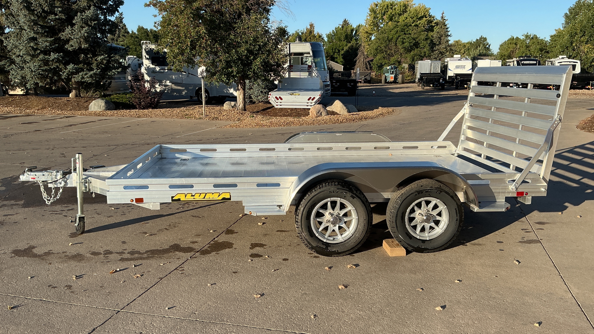 New 2026 Aluma 8012TA-EL-TG-RTD Utility Trailer