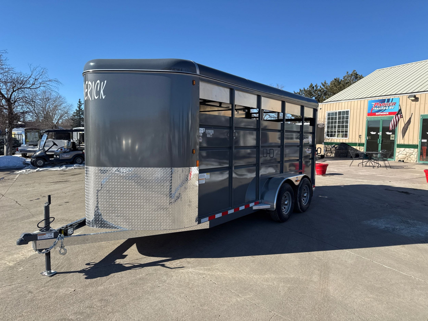 New 2025 C & B Quality Trailer Works MAVST17-9.9KSLD Horse Trailer