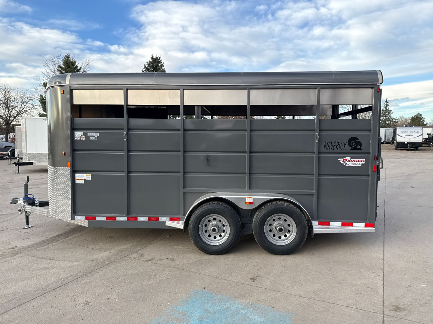 New STOCK - 2025 Maverick 2 Place Horse Trailer