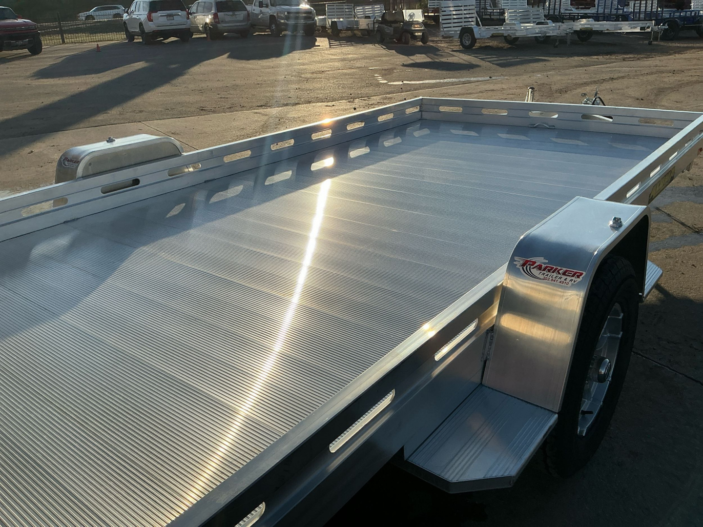 New 2026 Aluma 8014S-EL-BT Utility Trailer