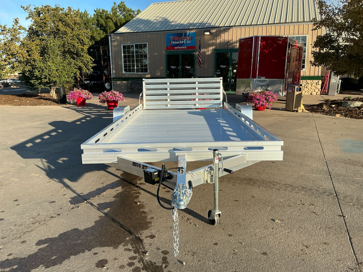 New 2026 Aluma 8014S-EL-BT Utility Trailer
