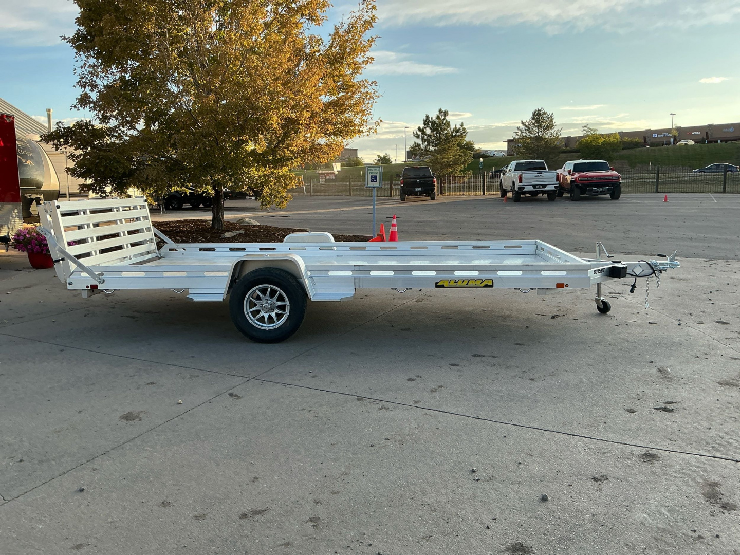 New 2026 Aluma 8015S-EL-BT Utility Trailer