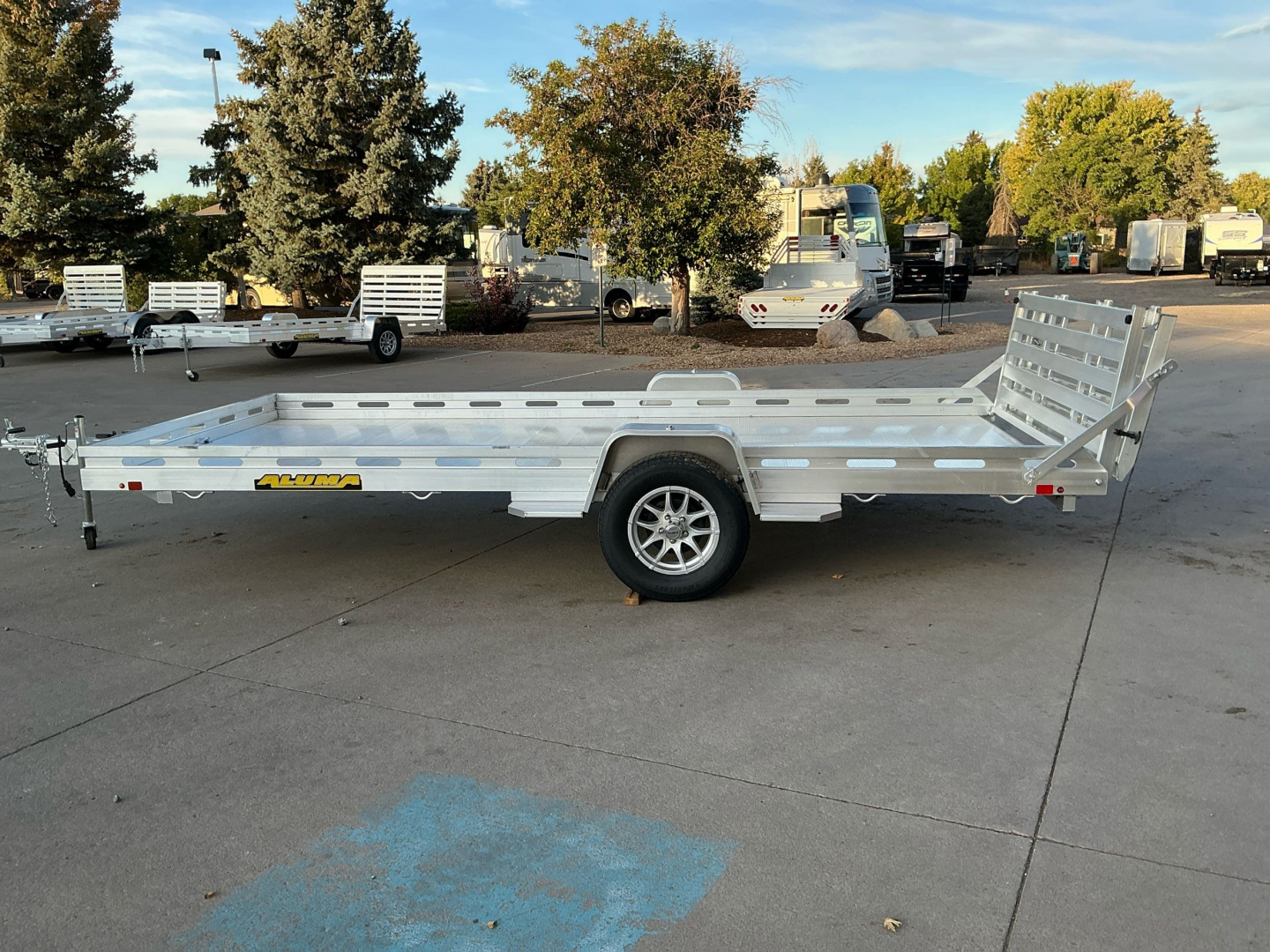 New 2026 Aluma 8015S-EL-BT Utility Trailer