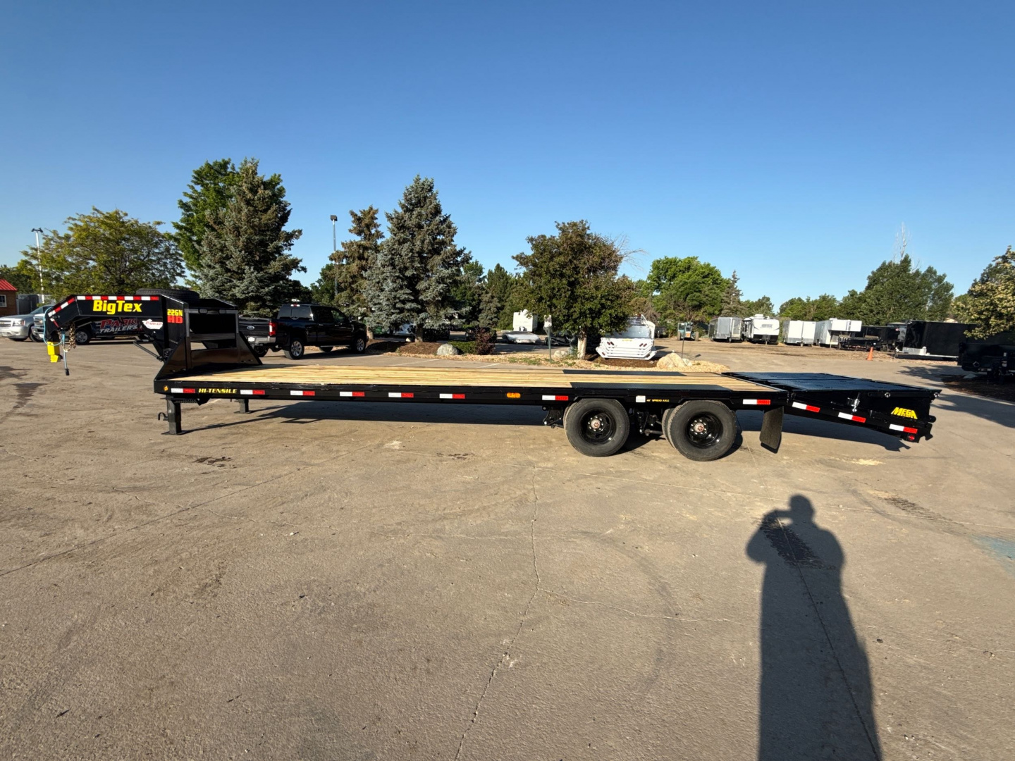 New 2026 Big Tex Trailers 22GN-30D5A-MRBK Flatbed Trailer