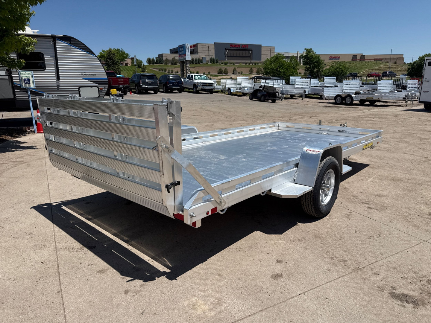 New 2026 Aluma 8015S-EL-BT Utility Trailer