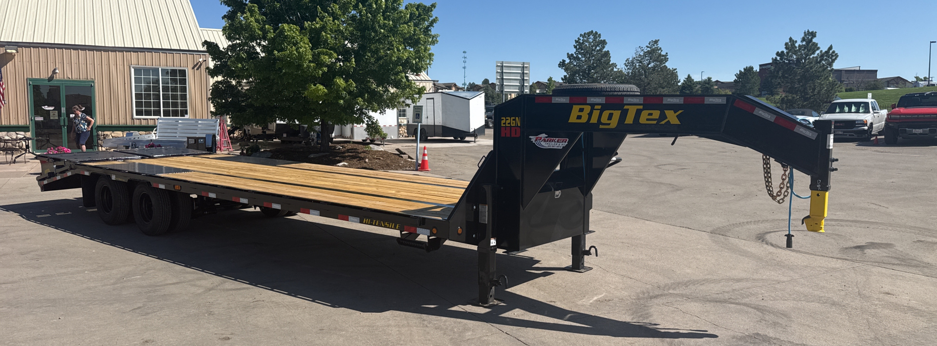 New 2026 Big Tex Trailers 22GN-30D5A-MRBK Flatbed Trailer
