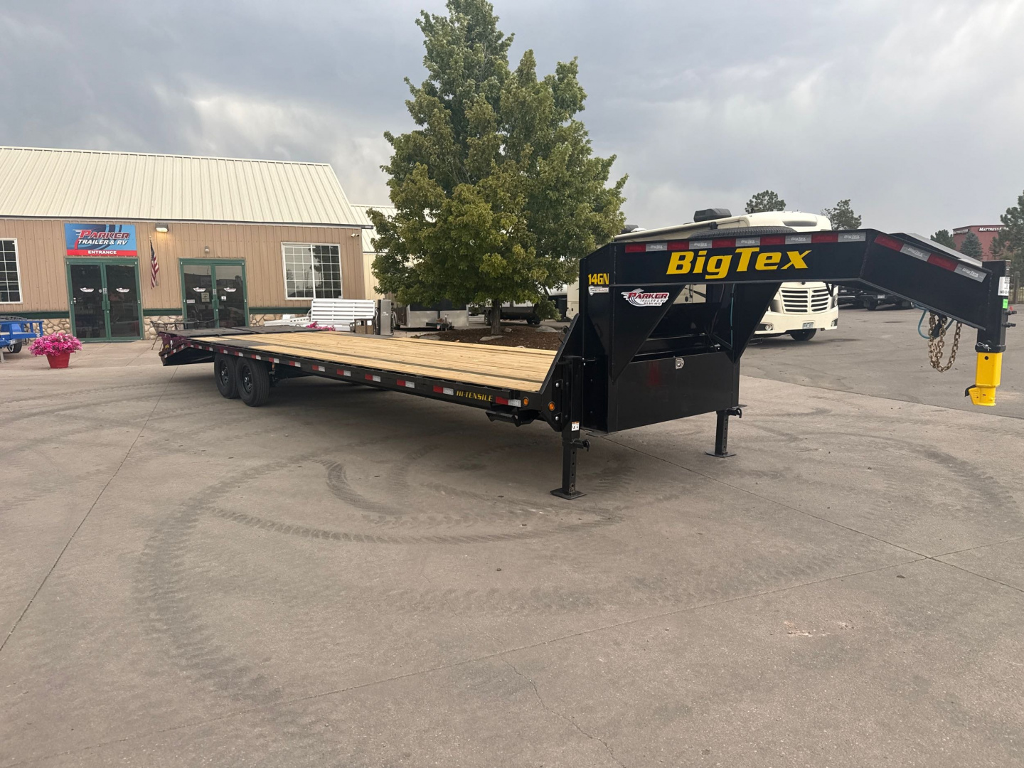 New 2026 Big Tex Trailers 14GN-33D5A-MRBK Flatbed Trailer
