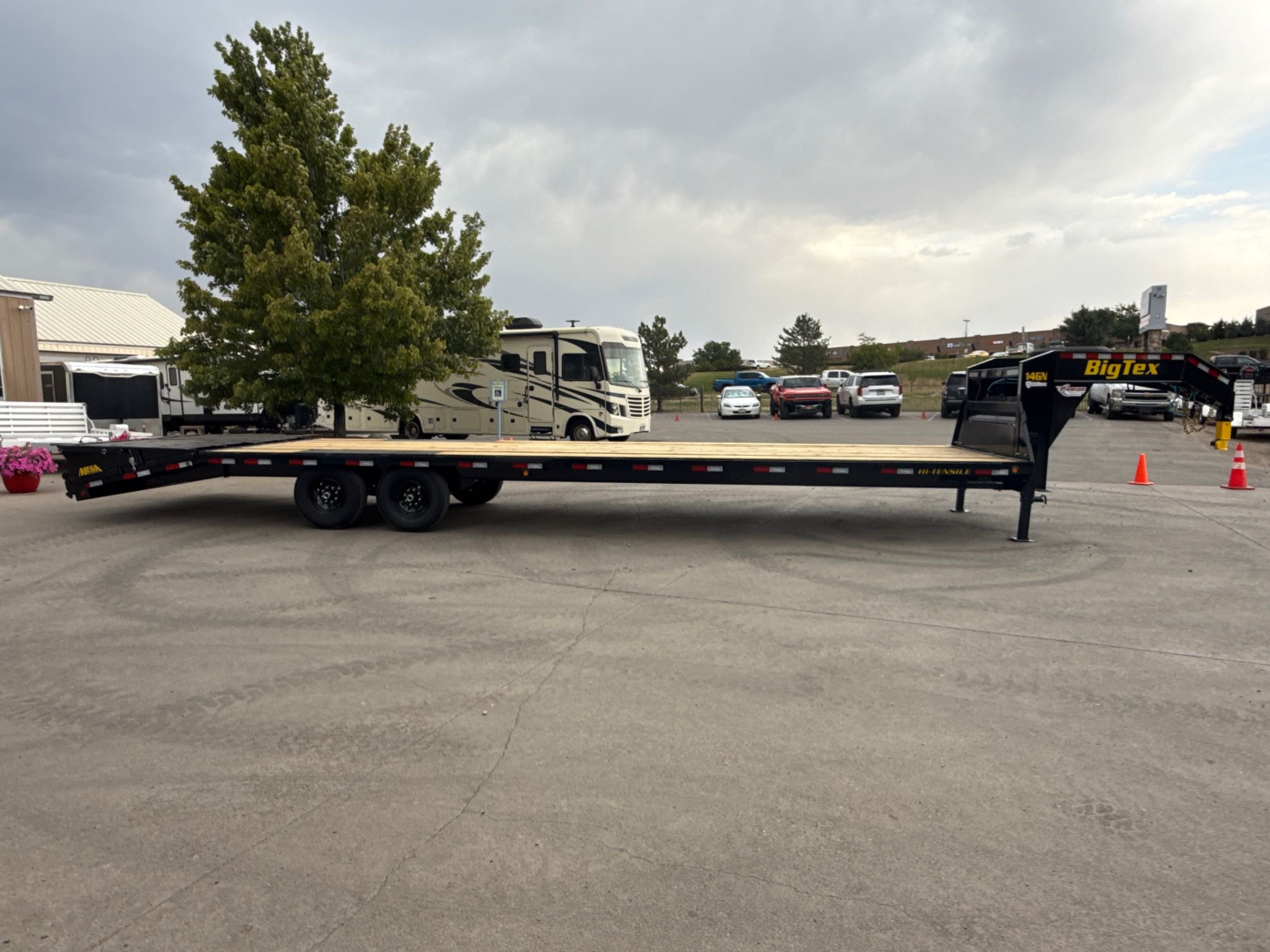 New 2026 Big Tex Trailers 14GN-33D5A-MRBK Flatbed Trailer
