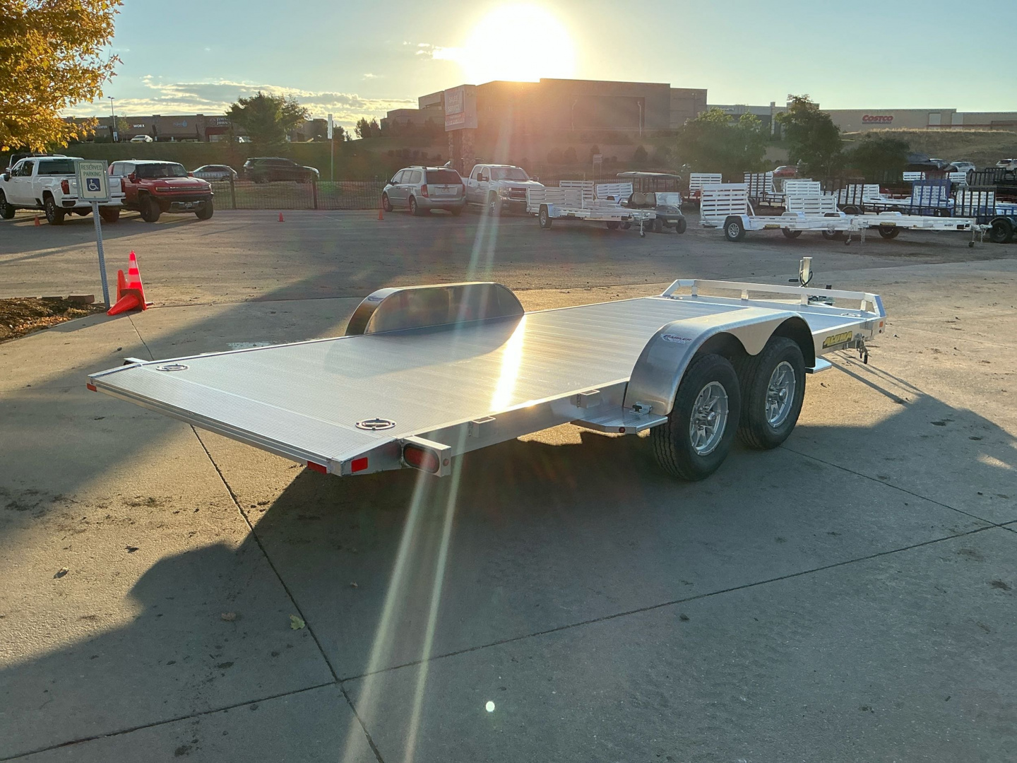 New 2026 Aluma 8216TILT-TA-EL-RTD Flatbed Trailer