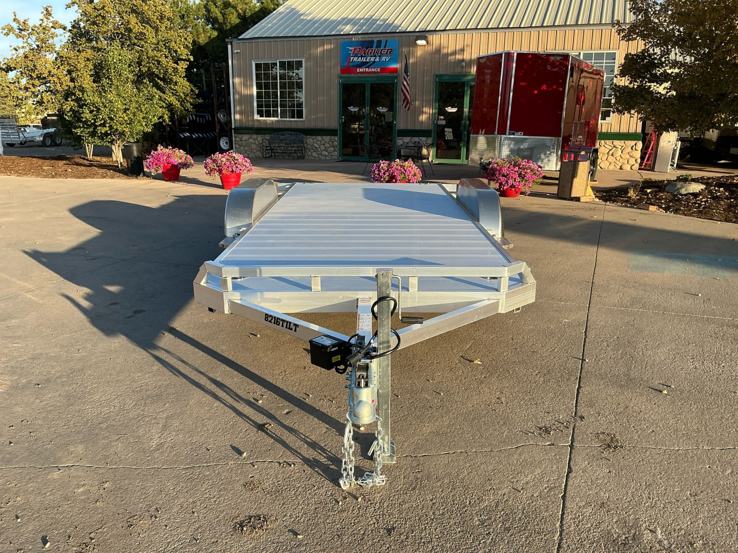 New 2026 Aluma 8216TILT-TA-EL-RTD Flatbed Trailer