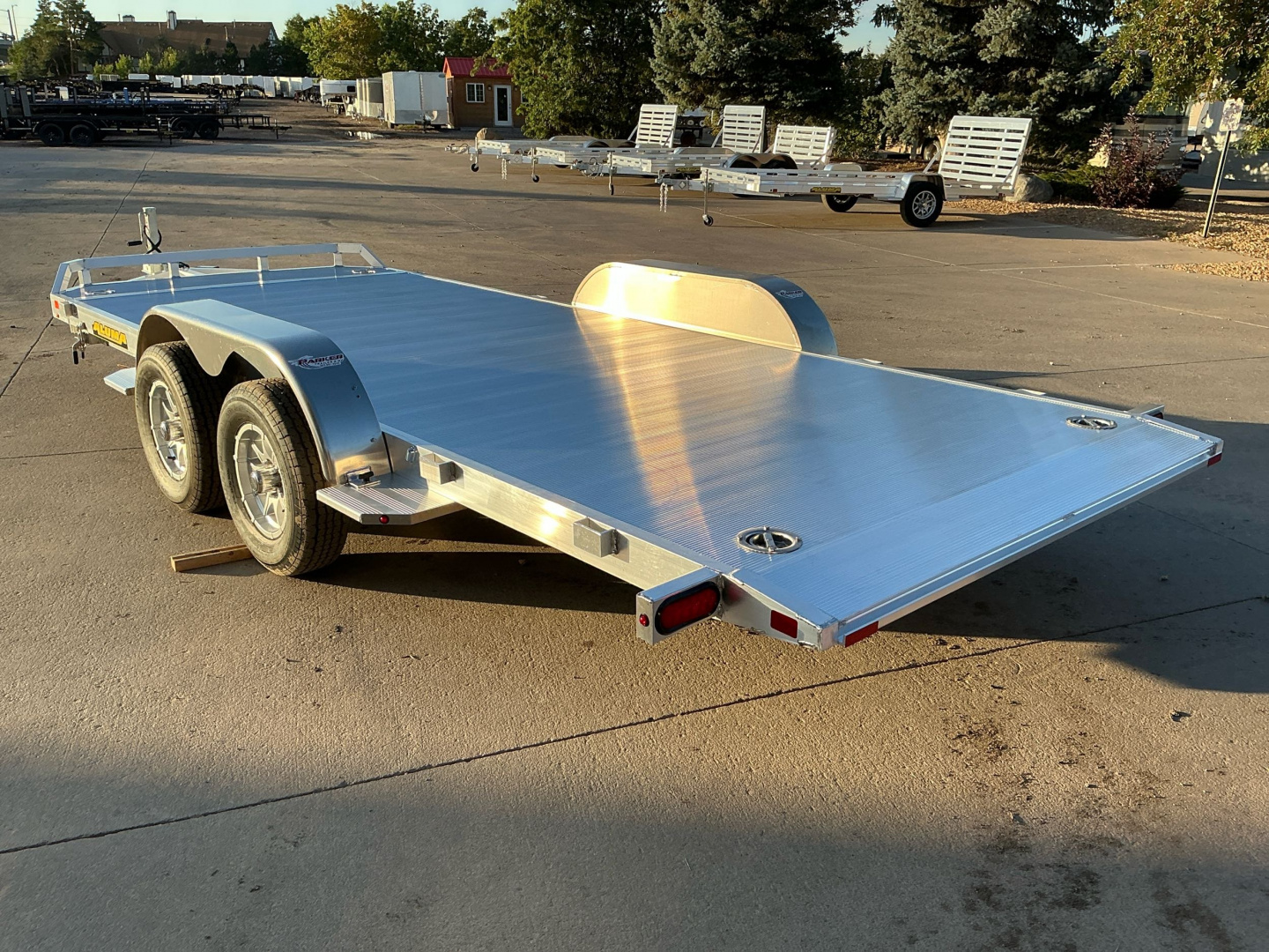 New 2026 Aluma 8216TILT-TA-EL-RTD Flatbed Trailer