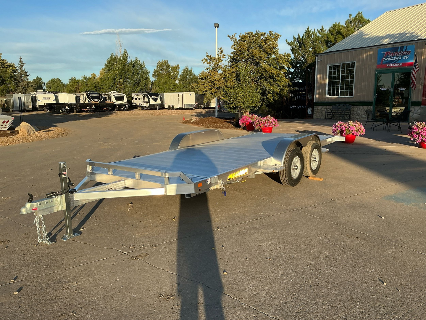 New 2026 Aluma 8216TILT-TA-EL-RTD Flatbed Trailer