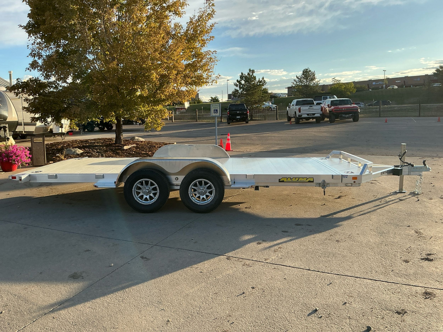 New 2026 Aluma 8216TILT-TA-EL-RTD Flatbed Trailer