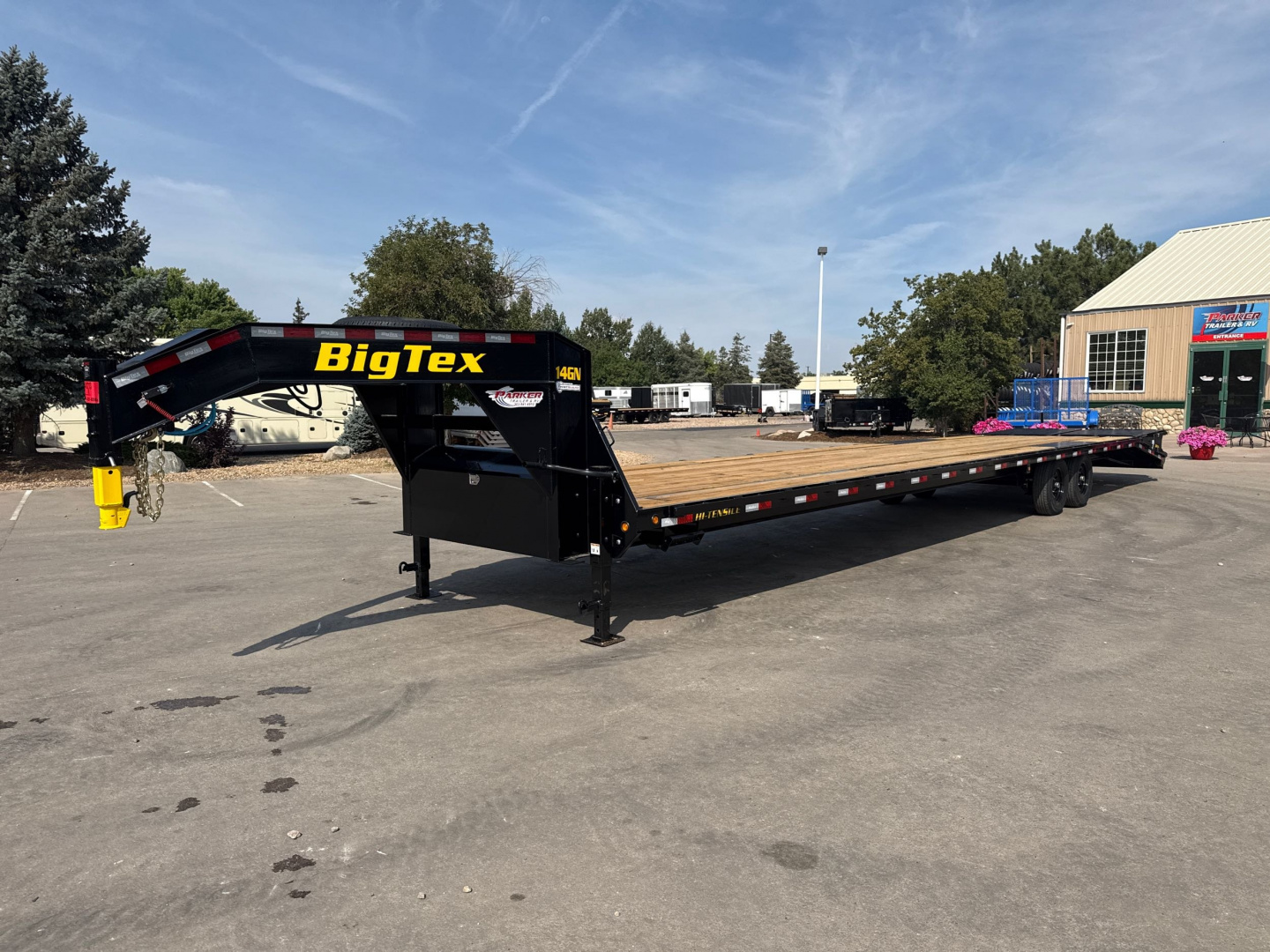 New 2026 Big Tex Trailers 14GN-40D5A-MRBK Flatbed Trailer