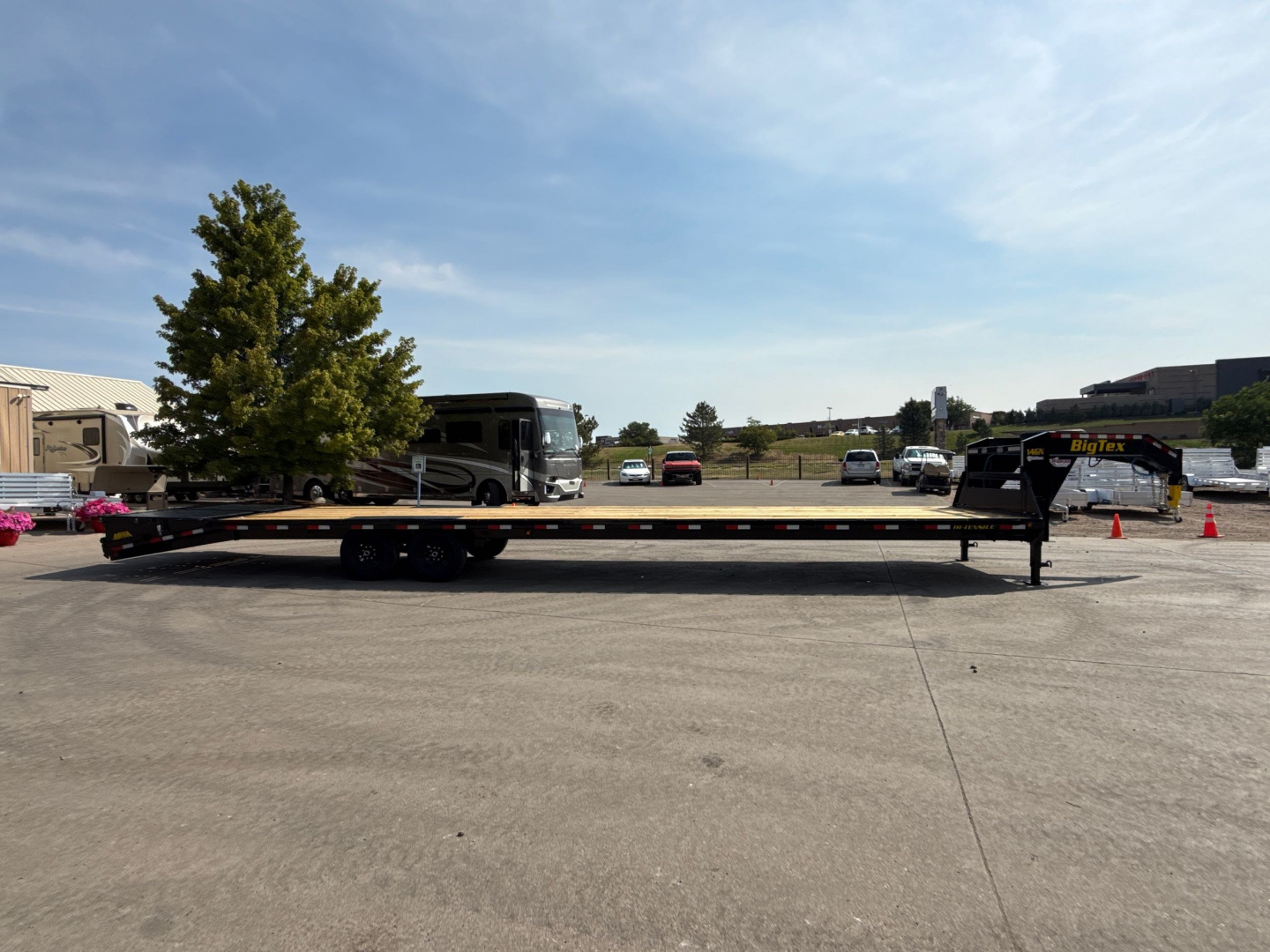 New 2026 Big Tex Trailers 14GN-40D5A-MRBK Flatbed Trailer