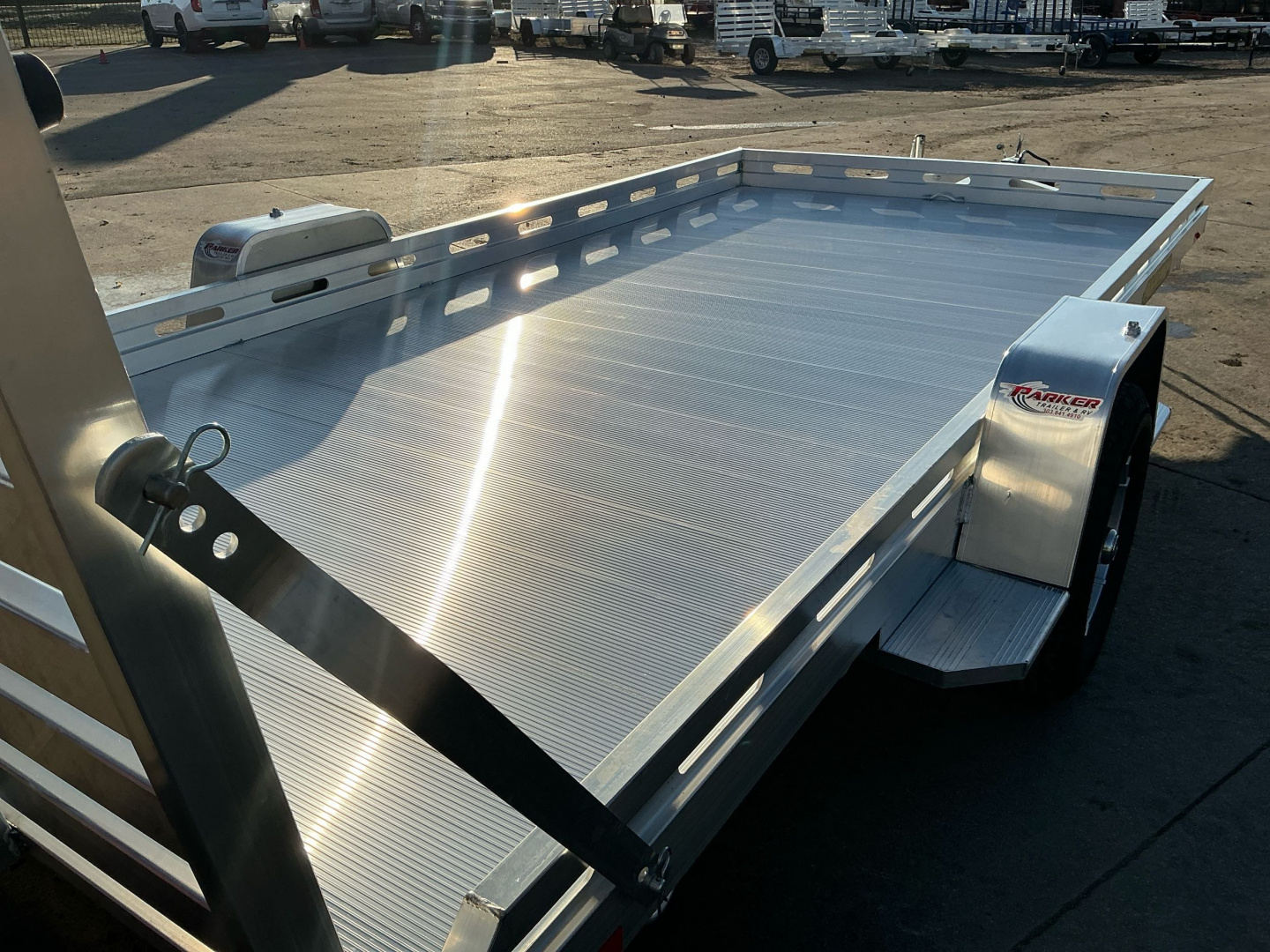 New 2026 Aluma 8014S-EL-TG Utility Trailer