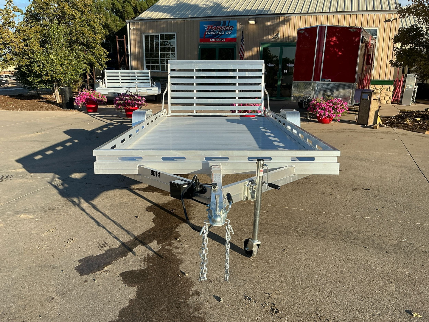 New 2026 Aluma 8014S-EL-TG Utility Trailer