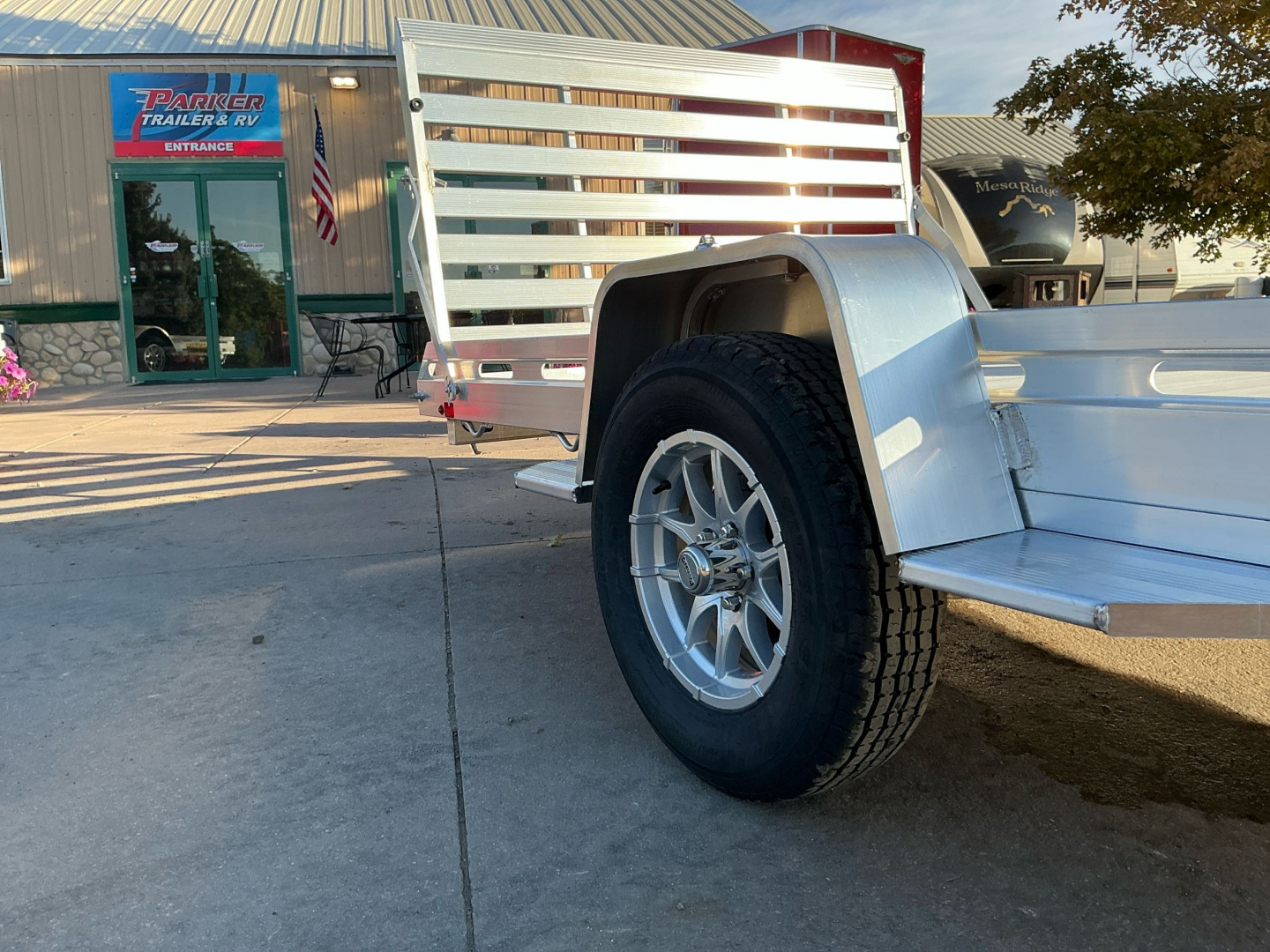 New 2026 Aluma 8014S-EL-TG Utility Trailer