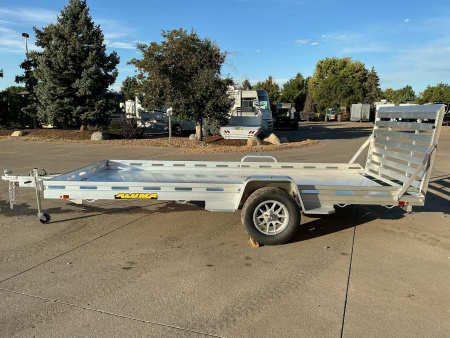 New 2026 Aluma 8014S-EL-TG Utility Trailer