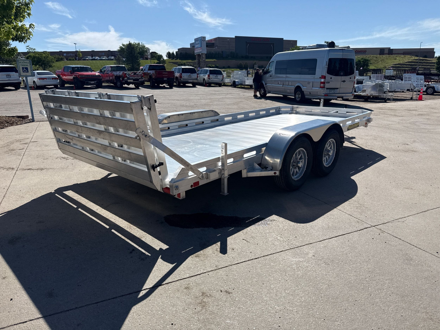 New 2026 Aluma 7816TA-EL-BT-RTD Utility Trailer